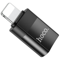 Переходник 8pin - Type C Hoco UA17 черный