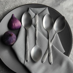 Ложка столовая, набор, Доляна «Антураж», нерж., h=18,5 см, 6 пр.(3784898)
