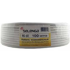 Кабель антенный Selenga белый