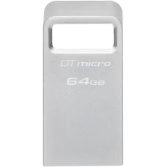Карта USB3.0 64 GB Kingston DataTraveler Micro DTMC3G2/64GB серебристый