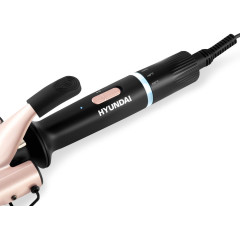 Щипцы HYUNDAI H-HS1477 черный/розовый (тройные)(22 мм)