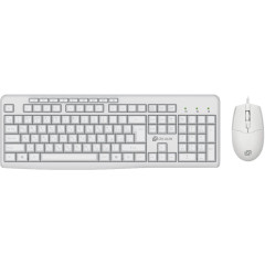 Клавиатура + мышь Oklick S650 белый (*8)