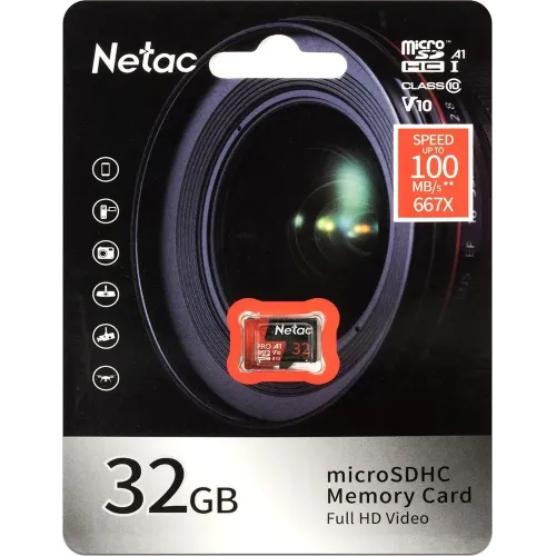 Карта micro-SD 32 GB NETAC NEO P500 Extreme Pro (NT02P500PRO-032G-S)