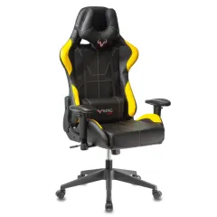 Кресло игровое Zombie VIKING 5 AERO черный/желтый эко.кожа 