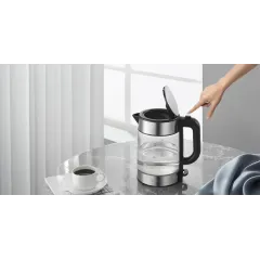 Чайник эл. XIAOMI Electric Glass Kettle, подсветка, стекло/нерж.