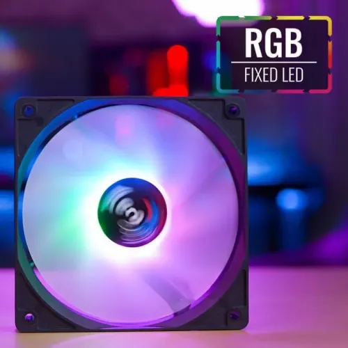 Кулер корпус 120x120x25 Aerocool Frost 12, 120x120 4-pin 18-28dB 160gr LED Ret FROST