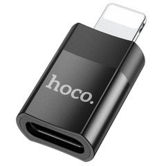 Переходник 8pin - Type C Hoco UA17 черный