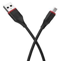 Кабель USB 2.0 A вилка - microUSB 1 м Borofone BX17 (Black)