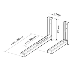 Подставка д/СВЧ TRONE С-2 серебро