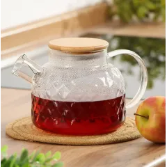 Чайник заварочный, 1000 мл, стекло Daniks, с ситечком (B050190)(483459)