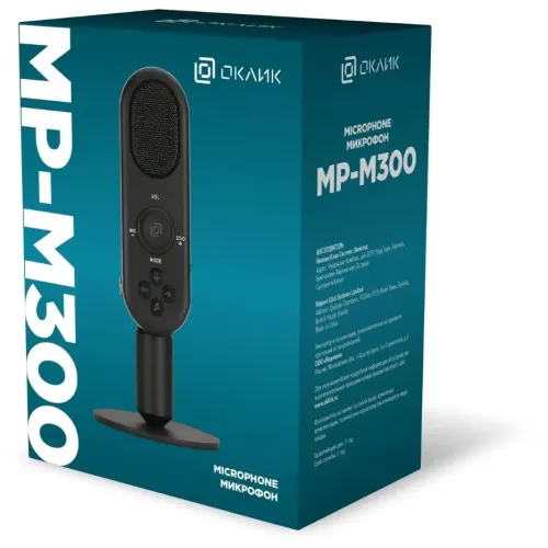Микрофон компьютерный OKLICK MP-M300 черный 