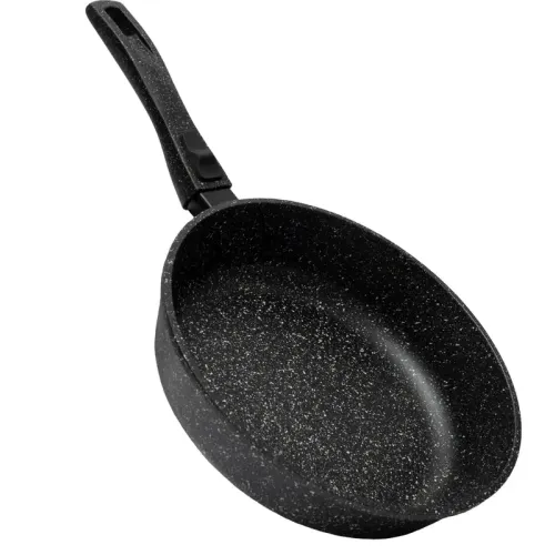 Сковорода REALPRESS В22Ср, черная, 22 см, съемная ручка