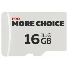 Карта micro-SD 16 GB More choice Class10 V30 MC16-V30 (Black White)