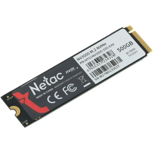 SSD М.2 500Gb Netac NT01NV3000-500-E4X (R:3100 W:2100)