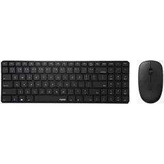 Клавиатура + мышь Rapoo 9300M черный USB беспроводная Multimedia