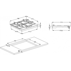 Стол газовый BEKO HIAG64235SX