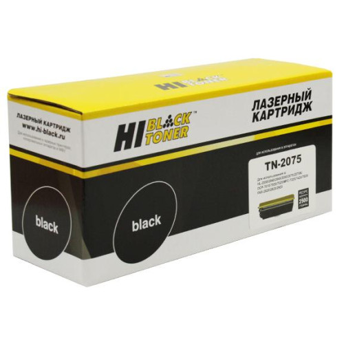 Картридж-тонер BROTHER HL-2030/2040/2070/7010/7420/7820 (Hi-Black) TN-2075, 2,5К