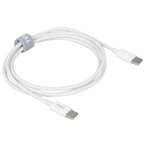 Кабель USB 2.0 Type C - Type C 1 м TFN ,TFN-CUSBCUSB1MTPWH TPE white