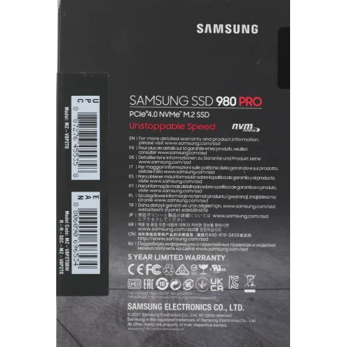 SSD М.2 2048Gb Samsung 980 PRO MZ-V8P2T0BW