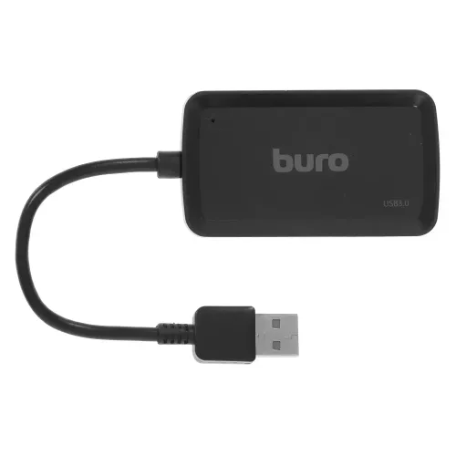 Коммутатор USB 3.0 Buro BU-HUB4-U3.0-S 4порт. черный