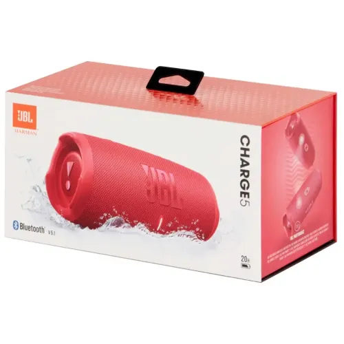 Акустика портативная JBL CHARGE 5 красная