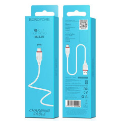 Кабель USB 2.0 A вилка - microUSB 1 м Borofone BX17 (White)
