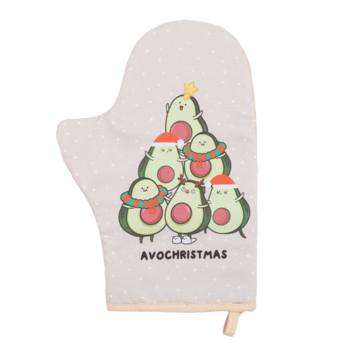 Прихватка-варежка Доляна «Avochristmas», текстиль, 20х28 см (7624256)