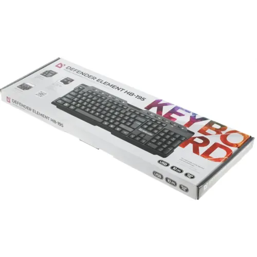Клавиатура Defender Element HB-195 черный (*7)