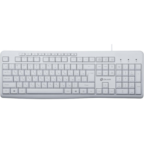 Клавиатура Oklick 305M белый USB