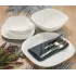 Набор столовый Daniks, Белый Квадро, стеклокерамика, белый, 19 пр. (W 19C9) (245504)