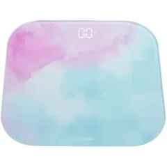 Весы напольные электронные Hyundai H-BS03961 голубой/розовый