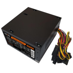 Блок питания Ginzzu SA400 ATX, 8cm fan, 20+4pin +4Pin, 2*SATA, 2*IDE Черный