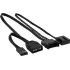 Кулер корпус 120x120x25 AeroCool Duo 12 черный ARGB 1000rpm 6-pin