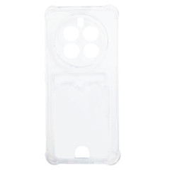 Бампер Realme 12 Pro 5G/12 Pro+ 5G ZIBELINO Silicone Card Holder прозрачный защита камеры