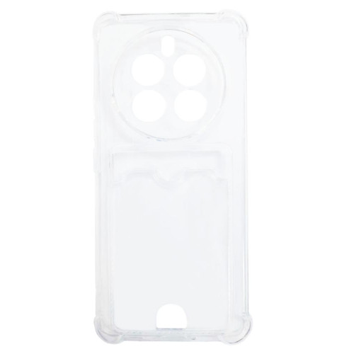 Бампер Realme 12 Pro 5G/12 Pro+ 5G ZIBELINO Silicone Card Holder прозрачный защита камеры