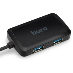 Коммутатор USB 3.0 Buro BU-HUB4-U3.0-S 4порт. черный