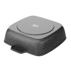 Жаровня Мечта Гранит, 26 см (38701) квадратная, с крышкой