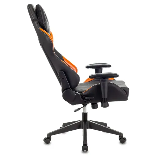 Кресло игровое Zombie VIKING 5 AERO черный/оранжевый эко.кожа