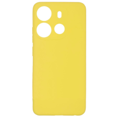 Бампер Tecno Spark Go 2023/Pop 7 Pro ZIBELINO Soft Matte желтый защита камеры
