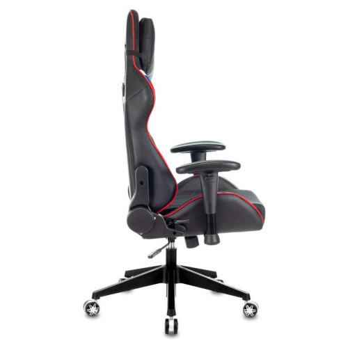 Кресло игровое Zombie VIKING 4 AERO белый/синий/красный текстиль/эко.кожа