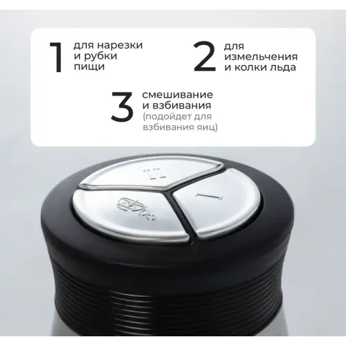 Измельчитель VICONTE VC-447 черный/стальной