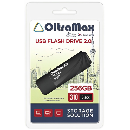 Карта USB2.0 256 GB OLTRAMAX 310 черный