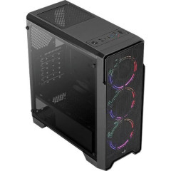 Корпус Aerocool Ore Saturn FRGB-G-BK-v1 черный без БП ATX 3x120mm 2xUSB2.0 1xUSB3.0 audio bott PSU ORE FRGB-G-BK-V1