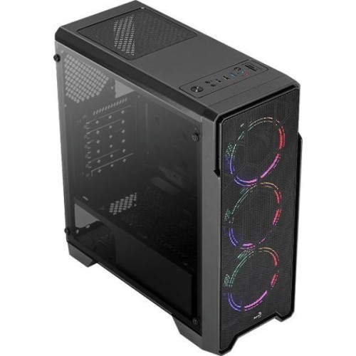 Корпус Aerocool Ore Saturn FRGB-G-BK-v1 черный без БП ATX 3x120mm 2xUSB2.0 1xUSB3.0 audio bott PSU ORE FRGB-G-BK-V1