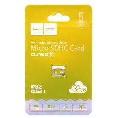 Карта micro-SD 32 GB Hoco Class 10 (Yellow)