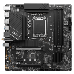 М/П SOC-1700 MSI PRO B760M-A WIFI DDR4 Intel B760 4xDDR4 mATX AC`97 8ch(7.1) 2.5Gg+HDM