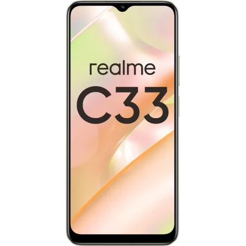 Сотовый телефон REALME C33 128Gb золотистый