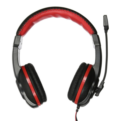 Гарнитура Oklick HS-L200 черный/красный 2м мониторы (Y-819)
