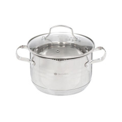 Кастрюля Daniks Токио, нерж., индукция, 2,9 л. (SD-A87-18)(299480)