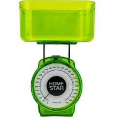 Весы кухонные механические HOMESTAR HS-3004М зеленый
